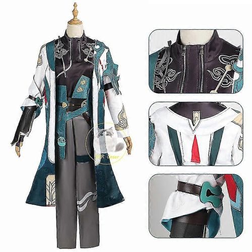 Costume De Cosplay De Honkai Star Rail, Uniforme De Cosplay Qingque, Perruque Qingque, Costume De Jeu De Rôle Pour Fête D'halloween, Pour Femmes Et Filles, Taille Xxxl