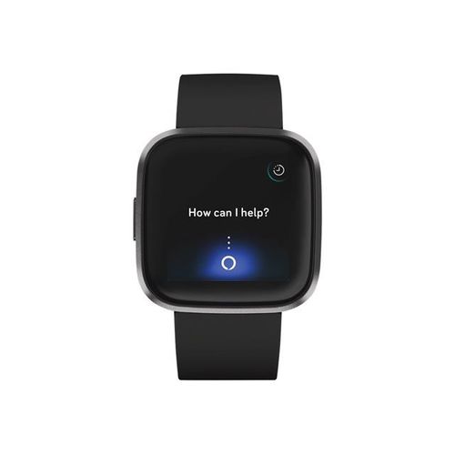 Fitbit Versa 2 - Carbone - montre intelligente avec bande - silicone - noir - Bluetooth - 40 g