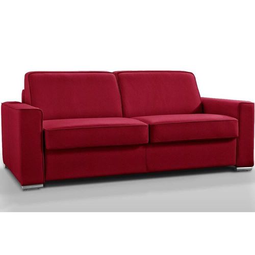 Canapé Convertible Express Excellence Renatonisi Matelas Memory 18cm Inclus Polyuréthane Rouge