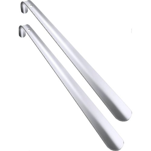 Lot De 2 Chausse-Pieds En Acier Inoxydable À Long Manche Avec Poignée Confortable Pour Personnes Âgées