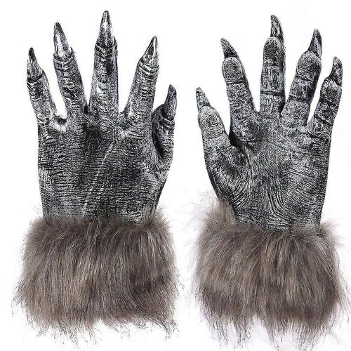 Costume D'halloween Pattes De Loup Pour Adulte Gants De Loup-Garou Pour Cosplay