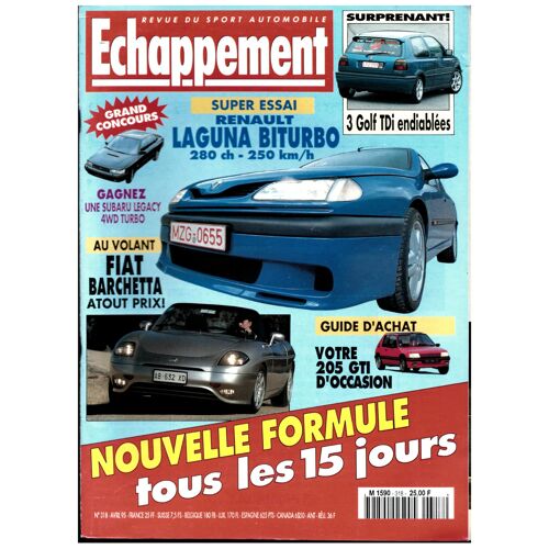 Echappement  N° 318 : Echappement