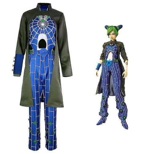 Costume De Cosplay Jojo's Bizarre Adventure, Jolyne Cujoh Kujo, Perruque, Cheveux, Halloween, Carnaval, Taille Xl