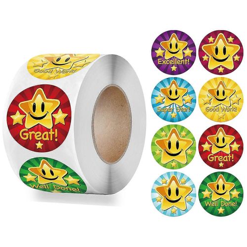 Lot De 100 À 500 Autocollants De Récompense Et D'encouragement, De Haute Qualité, Pour Enfants, École, Maternelle, Scrapbooking, Papeterie, Qy808