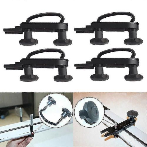 Kit D'accessoires De Montage Universel Pour Coffre De Toit De Voiture En Acier Inoxydable, 4 Clips En U