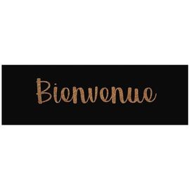 Tapis Coco Naturel Marche 25x75cm Épaiss.15mm Bienvenue Noi