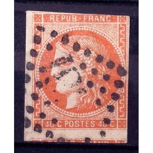 Cérès - Répub Franc - Nd - 40c Orange Vif (Superbe N° 48a) Obl Avec Voisin - Cote 220,00 - France Année 1870 - N26075