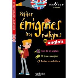 Petites Énigmes Trop Malignes En Anglais - De La 6e À La 5e