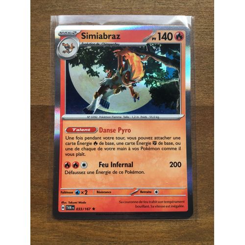 Simiabraz Holographique 033/167 Série Écarlate Et Violet Mascarade Crépusculaire