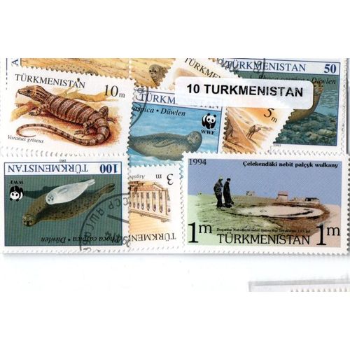 Lot Timbres Du Turkmenistan