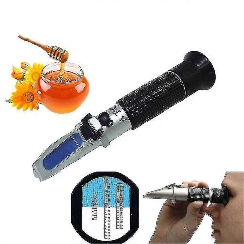 Réfractomètre Miel Apiculteur Eau Teneur En Sucre Brix 58-92% Eau 10-33% Outil Portatif--