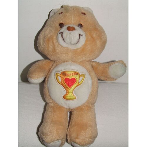 Bisounours Ours Doudou Beige Marron Coupe Coeur 35 Cm