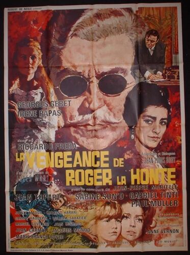 La Vengeance De Roger La Honte * Riccardo Freda - Film 1966 - Affiche De Cinéma Originale Française 120x160 Cm (47x63in) Original Release French Movie Poster * Irene Papas ; Georges Geret