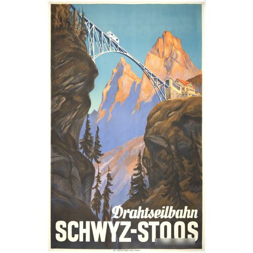 Affiche Drahtseilbahn Suisse