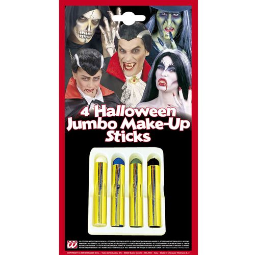 Set 4 Crayons Maquillage Halloween 21 Ml Taille Unique