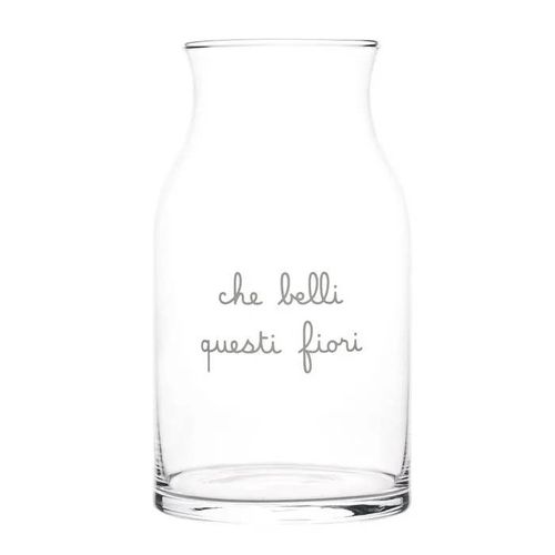 Vaso Per Fiori 'che Belli Questi Fiori' 19x34cm
