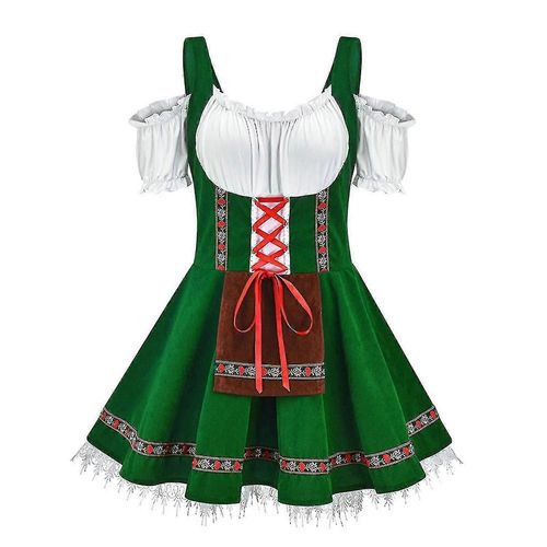 Déguisement Oktoberfest Pour Femme, Robe De Serveuse Pour Carnaval Et Halloween - 3xl