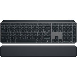 Logitech MX Keys S Plus - Clavier rétroéclairé sans fil Bluetooth LE AZERTY Français avec repose poignée - Graphite