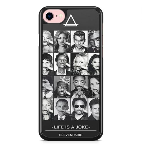 Coque Iphone X Et Iphone Xs Eleven Paris Stars Life Is A Joke Moustache