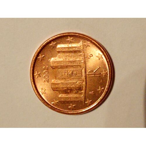 Vend Pièce De Un Centime D'euro Italie De 2002