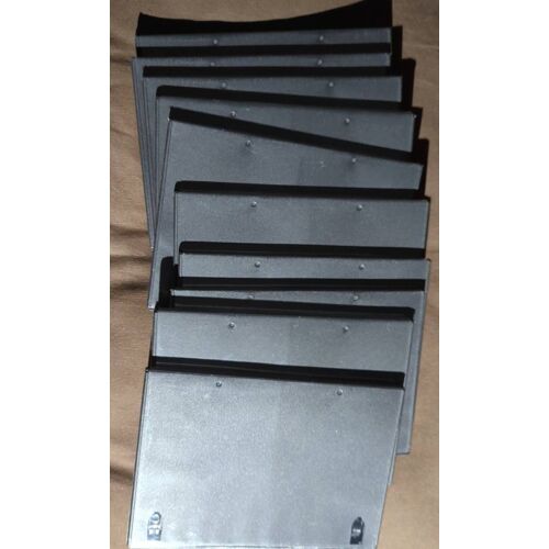 Lot de 10 boitiers DVD slim simples (rangement 1 DVD par boîtier)