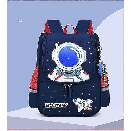 Sac à dos pour élèves du primaire, motif dessin animé, idéal pour l'école maternelle, idéal pour les enfants de première année, 32 x 13 x 2 cm, motif astronaute