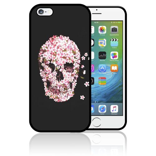Coque Iphone 6 Et Iphone 6s Skull Fleurs Flowers Swag Tete De Mort0458