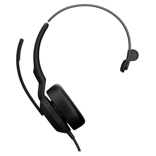 Jabra Evolve2 50 MS Mono - Micro-casque - sur-oreille - filaire - Suppresseur de bruit actif - USB-C, USB-A - Certifié pour Microsoft Teams
