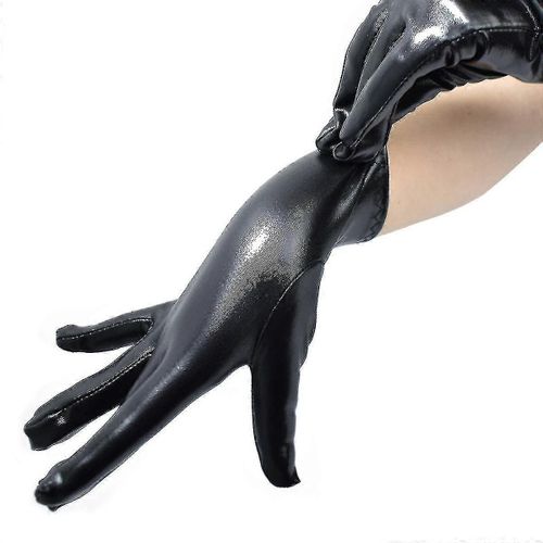 Gants Courts En Cuir Pour Femmes, Accessoires De Déguisement Punk, Pour Fête