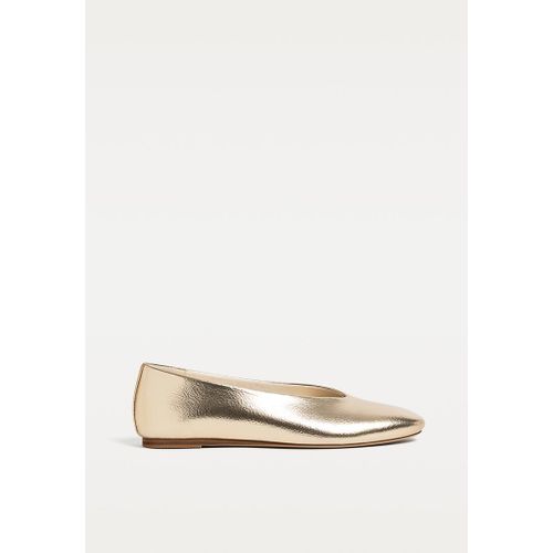 Stradivarius Ballerines Ouverture Arrondie Or
