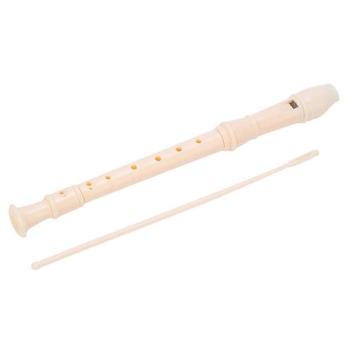 Flûte À Bec Soprano Abs 8 Trous, Instrument Blanc Pour Écoles Maternelles Et Primaires