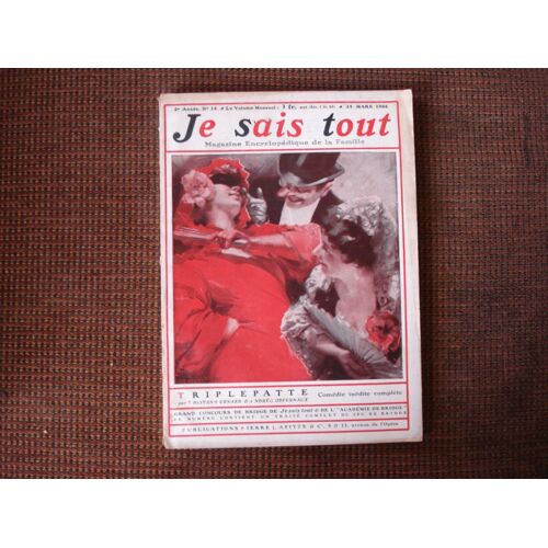 Magazine Je Sais Tout N°14 Année 1906