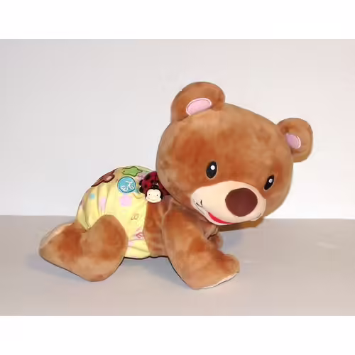 Ours vtech aventurier qui marche à quatre pattes peluche ours interactif musical d'éveil