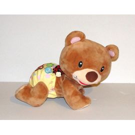 Ours vtech aventurier qui marche à quatre pattes peluche ours interactif musical d'éveil