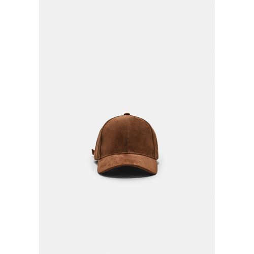 Stradivarius Casquette En Suédine Marron Os