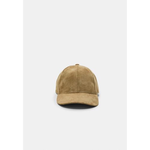 Stradivarius Casquette En Suédine Beige Os