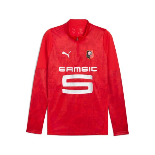 Puma Haut D'entraînement À Col Zippé Stade Rennais Fc Homme, Sport, Rouge/Silver, M