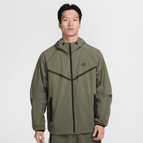 Nike Tech Woven Windrunner Full Zip Jacket Homme Survêtements Vert Taille S Vêtements