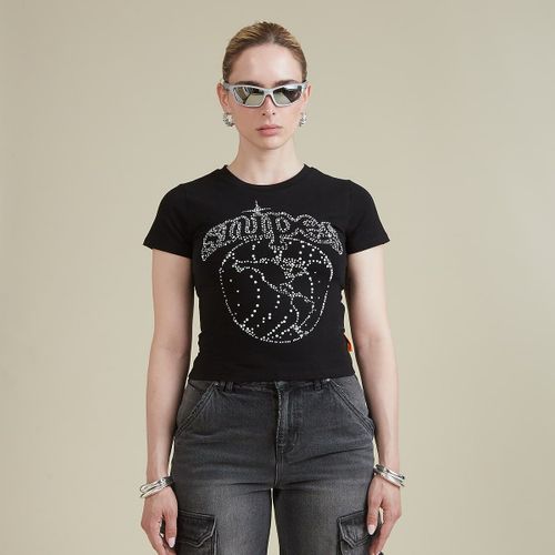 Snipes Globe Studs Baby Tee Femme T-Shirts & Polos Noir Taille S Vêtements