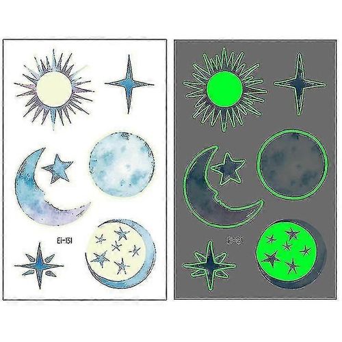 1 Autocollant De Tatouage Lumineux Pour Halloween, Vert Fluorescent, Pour Visage D'enfant, 2022, Ws-K88
