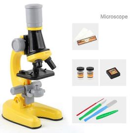 Microscope scientifique pour enfants, microscope biologique pour enfants et étudiants - jaune
