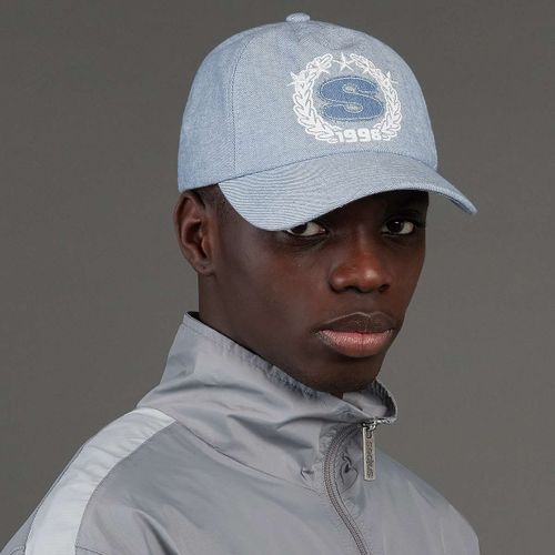 Snipes S Emblem Denim Cap Unisex Casquettes Bleu Taille One Size Accessoires