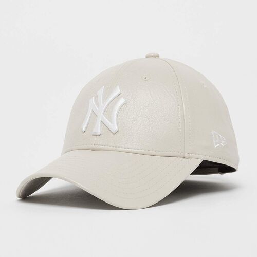 New Era Female 9forty Crinkled Pu York Yankees Femme Casquettes Beige Taille One Size Accessoires