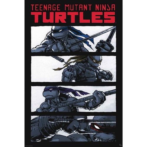 Gbeye - Tortues Ninja Poster Comics Noir & Blanc (91.5x61)