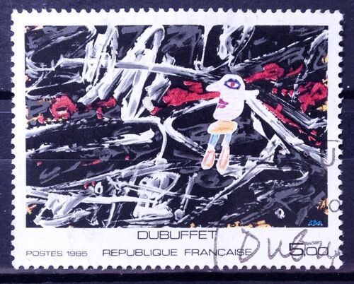 Dubuffet - L'egaré 5,00 (Superbe N° 2381) Obl - France Année 1985 - N14727
