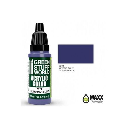 Green Stuff World For Models And Miniatures Acrylic Color Ultramar Blue 3224