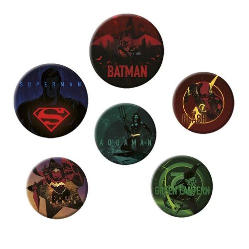 Abystyle - Dc Comics Pack De Badges Justice League Logos