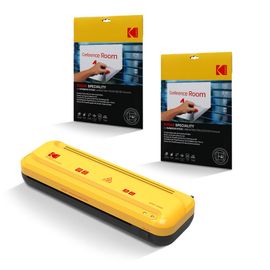 Kodak Plastifieuse A4 Kd-Lmvc + 2x10 Pochettes A4 150 Microns ¿ 2 Rouleaux, 25cm/Min, Chauffe 4-5 Min ¿ Idéal Documents, École, Bureau, Maison, Usage Intensif