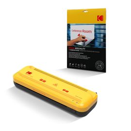 Kodak Plastifieuse A4 Kd-Lmvc + 10 Pochettes A4 150 Microns ¿ 2 Rouleaux, 25cm/Min, Chauffe 4-5 Min ¿ Pour Documents, École, Bureau, Maison