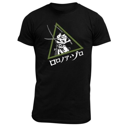 Abystyle - One Piece T-Shirt Noir Unisexe Roronoa Zoro - Taille Xl